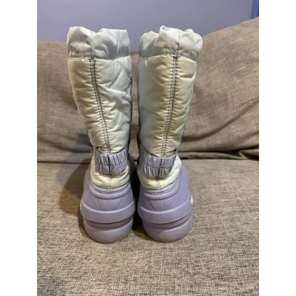 Sorel Disney Frozen Elsa Winter Boots YOUTH Size 4 Y Light Blue Pull On